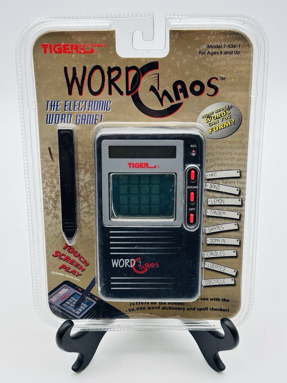 New. Tiger Electronics Word Chaos Game New in Package Model 7-536-1